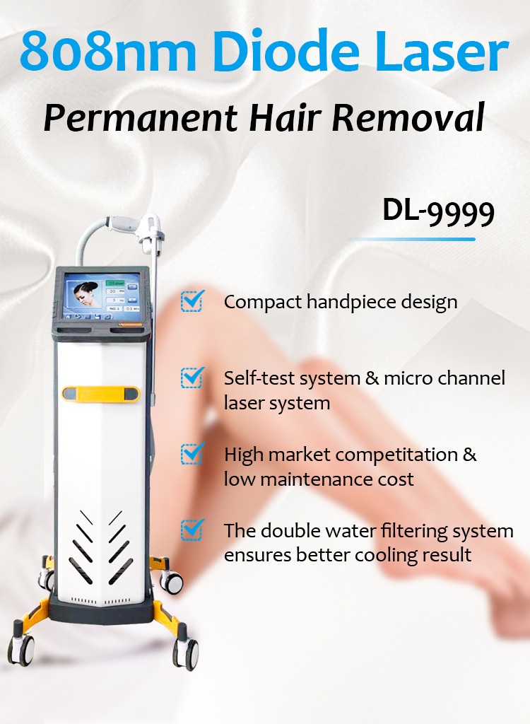 DL9999 808nm Diode Laser Permanent Hair Removal Machine 