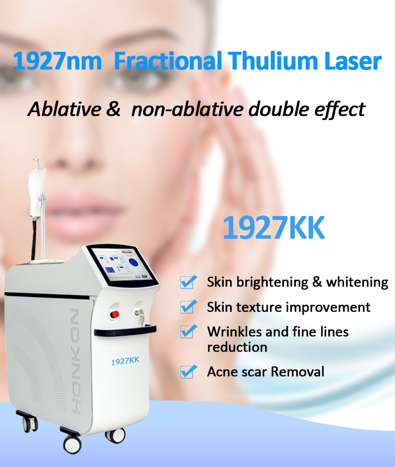 1927nm Thulium Laser, Facial & Skin Resurfacing Machine, Scars & Acne Scars Removal Machine, 1927KK