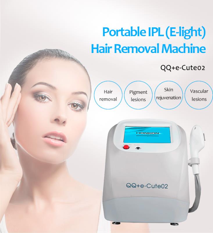 QQ+E Cute02 Portable IPL/E-Light Hair Removal Skin Rejuvenation Pigmentation Vascular Lesion