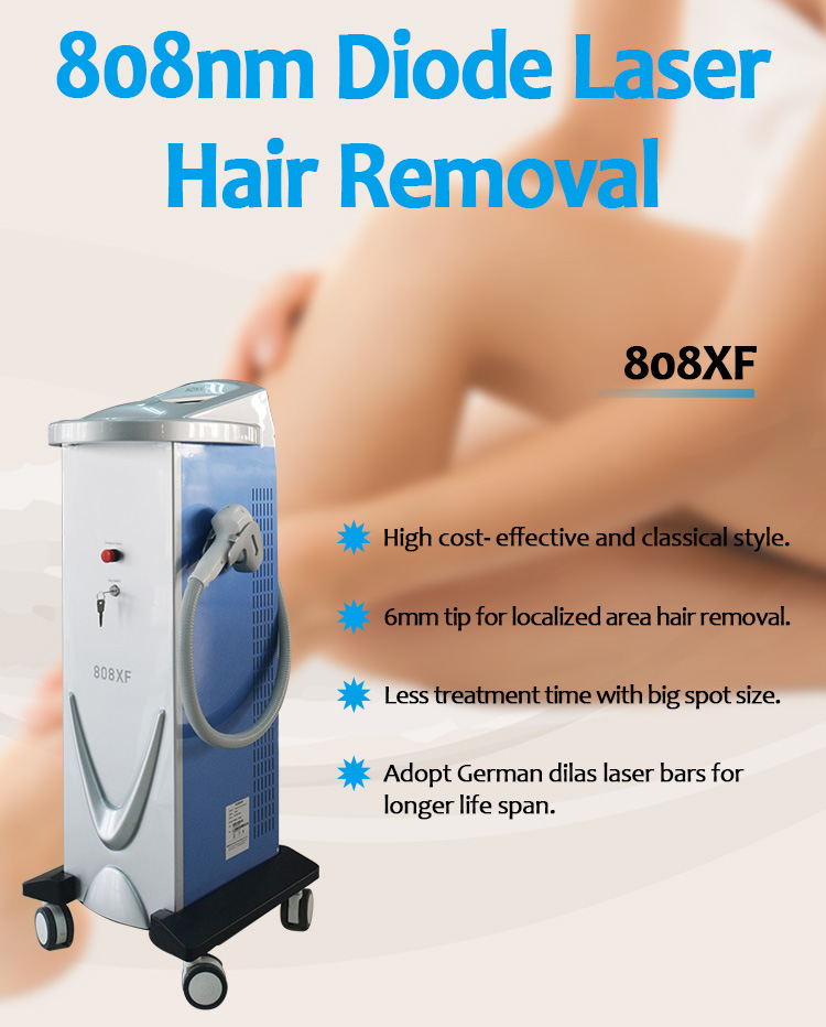 808XF 808nm Diode Laser Permanent Hair Removal Skin rejuvenation Machine