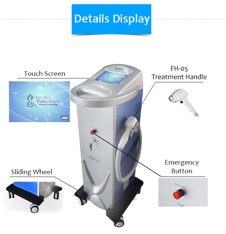 808XF 808nm Diode Laser Permanent Hair Removal Skin rejuvenation Machine