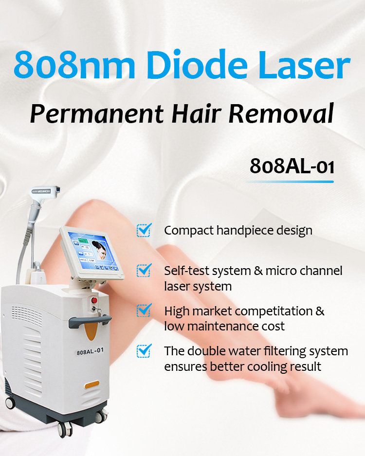 808AL-01 808nm Diode Laser Permanent Hair Removal Machine 