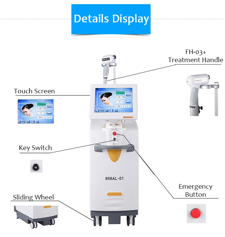 808AL-01 808nm Diode Laser Permanent Hair Removal Machine 