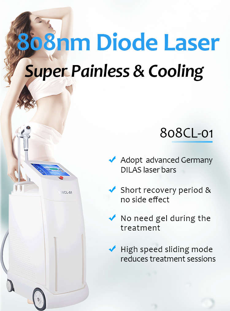 808CL-01 808nm Diode Laser Permanent Hair Removal Machine