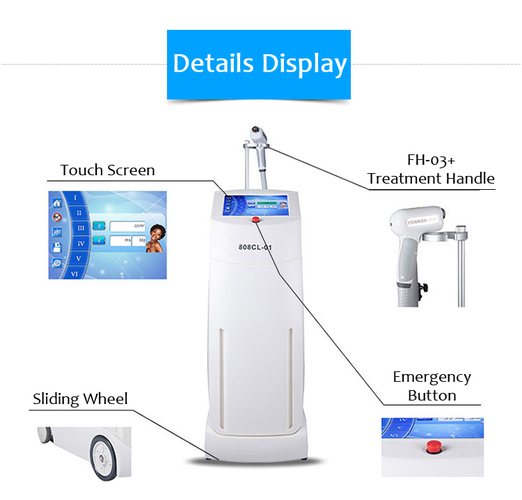 Máquina de depilación permanente con láser de diodo 808CL-01 808nm