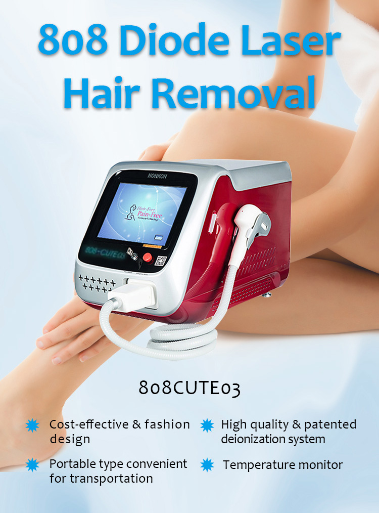 808CUTE03 808nm Diode Laser Permanent Hair Removal Machine