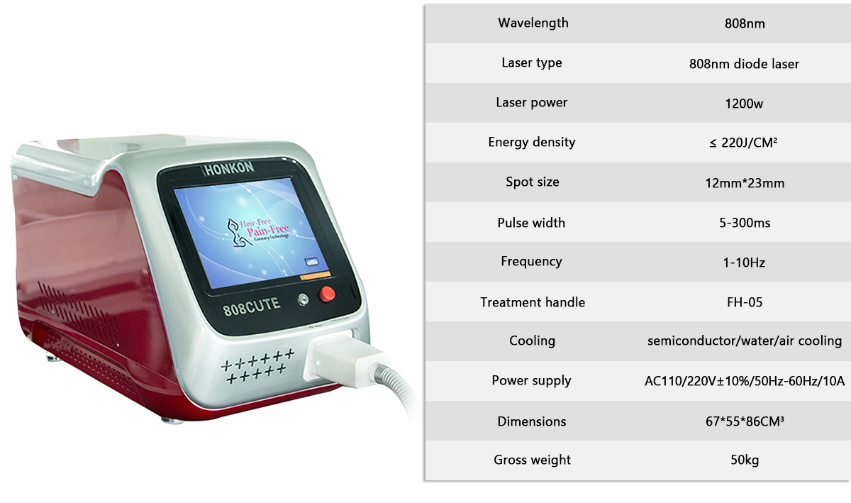 Спецификация машины для удаления волос высокого качества 808Cute 1200 Вт