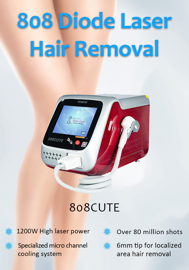 808CUTE 808nm Diode Laser Permanent Hair Removal Machine