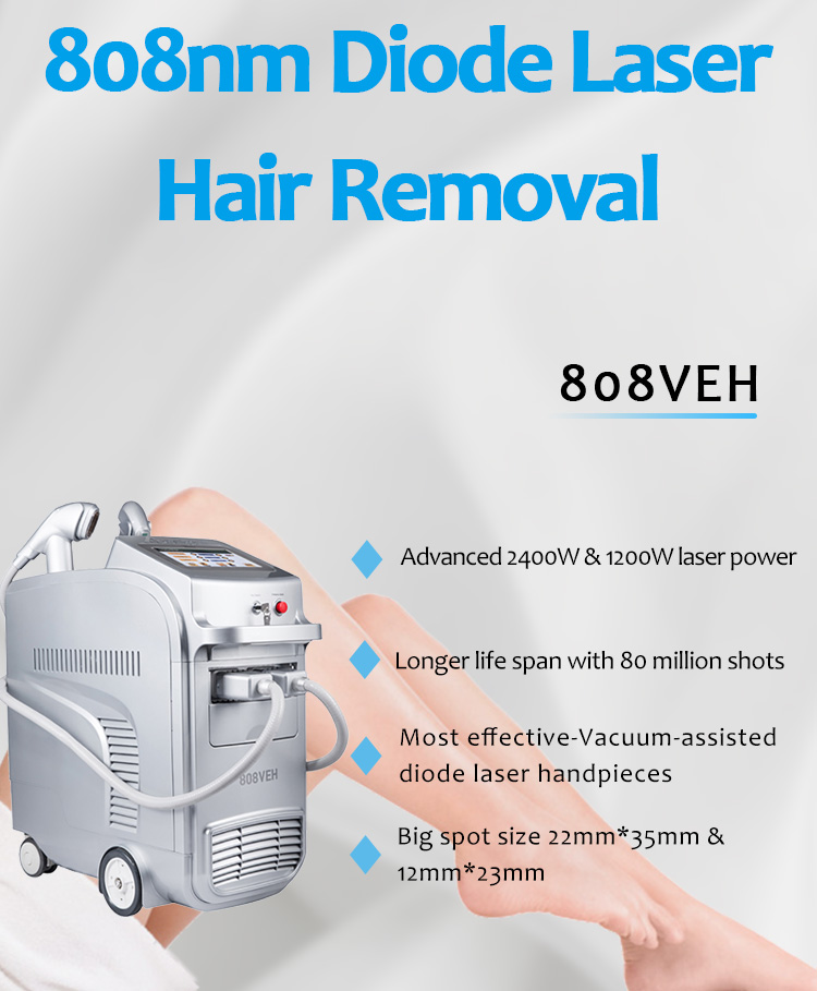 808VEH 808nm Diode Laser Permanent Hair Removal Machine