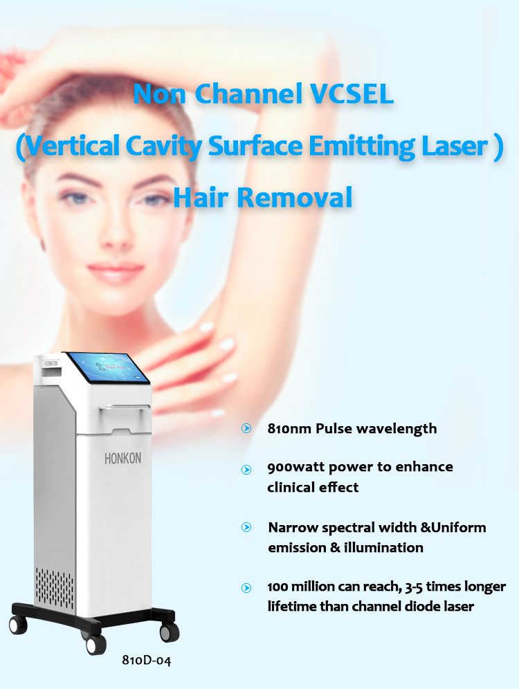 810D04 Non Channel Vertical Cavity Surface Emitting Laser (VCSEL) Hair Removal Machine