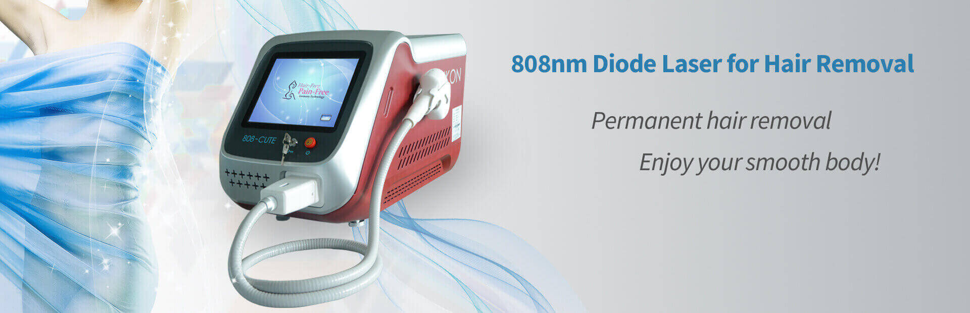 808Cute 1200w high power 808nm diode laser micro channel for permanent hair removal machine