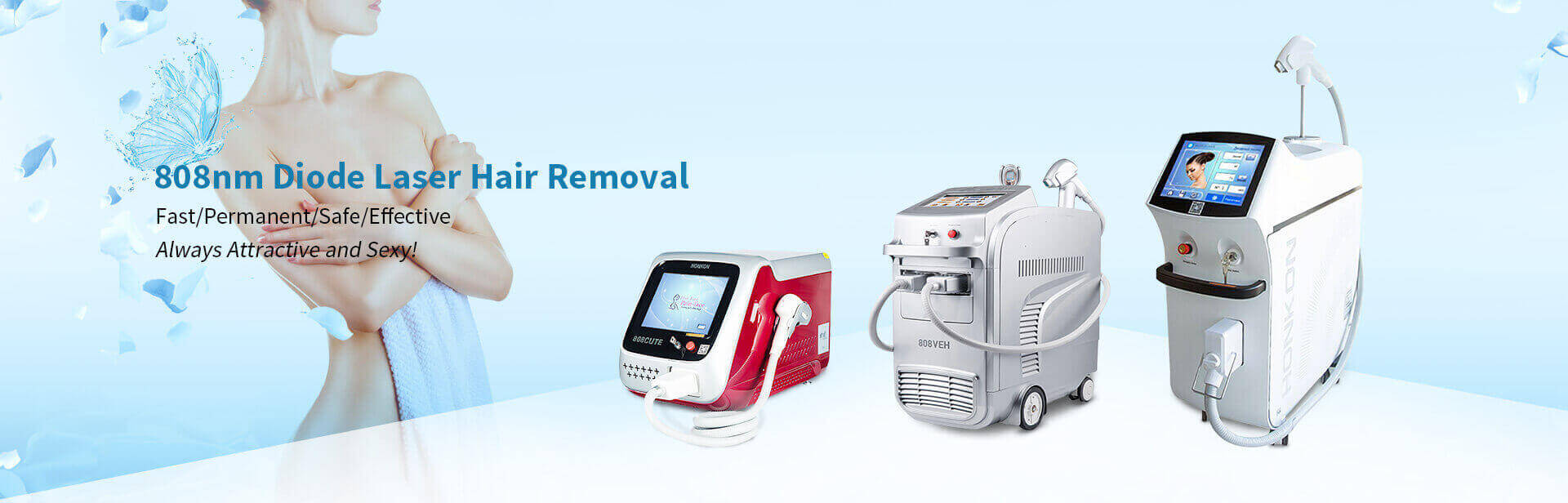 808nm diode laser hair removel machine