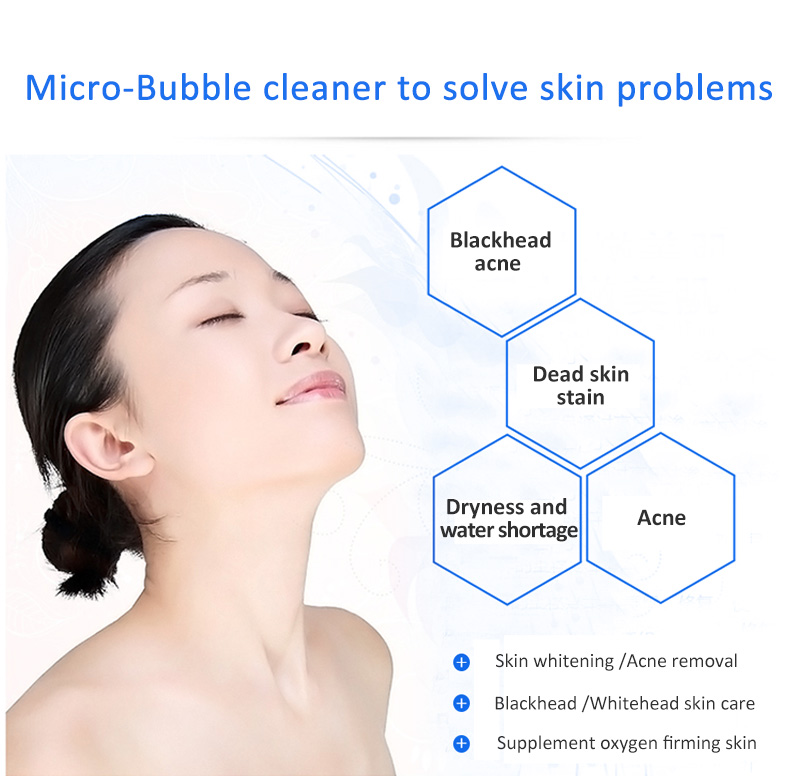 5 in 1 Multifunction Skin Peeling Micro Bubble Machine for Skin Whitening and Deep Cleaning Hydra Facial Skin Care