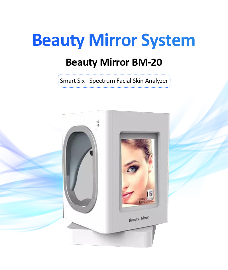BM-20 nešiojamas išmanusis šešių spektrų stebuklingas veidrodinis veido odos analizatorius