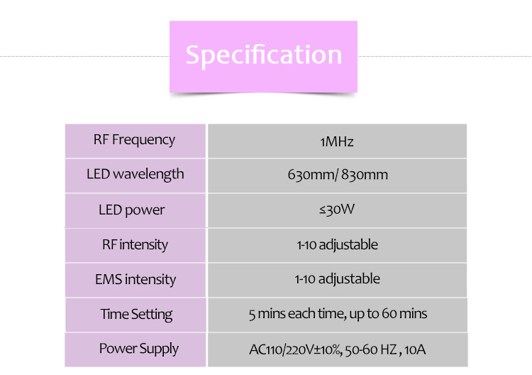 E-Pro Advanced Healthy EMS RF LED нүүр өргөгч биеийн тураах машин