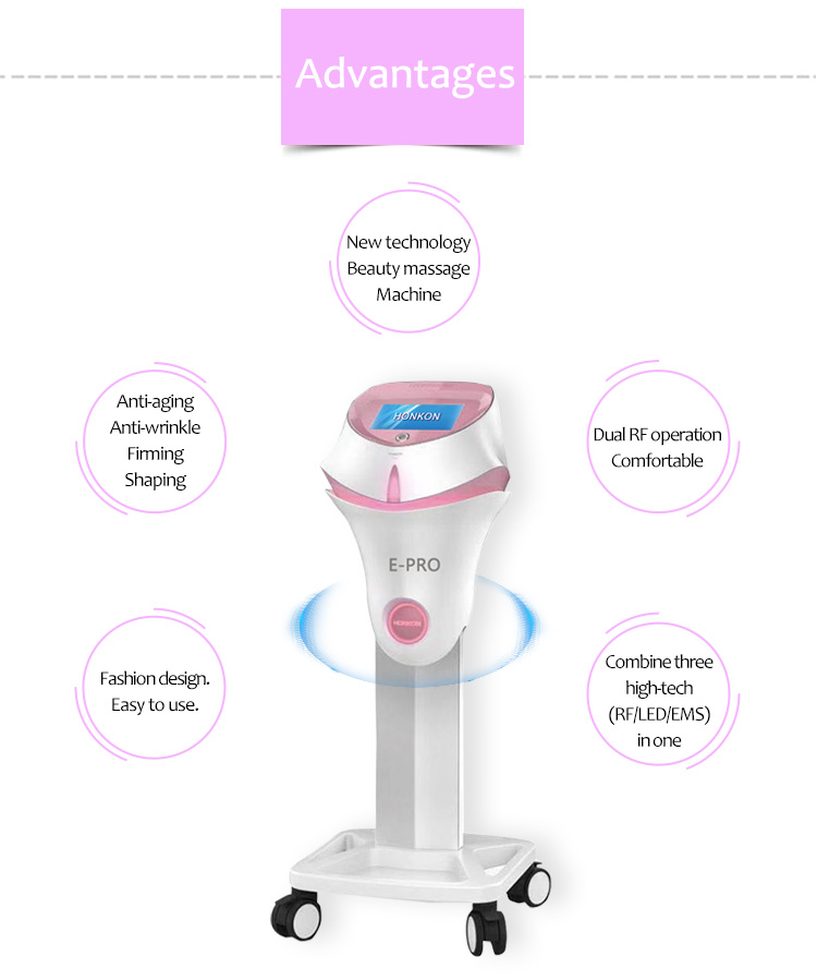 E-Pro Advanced Healthy EMS RF LED Máquina de adelgazamiento corporal para lifting facial