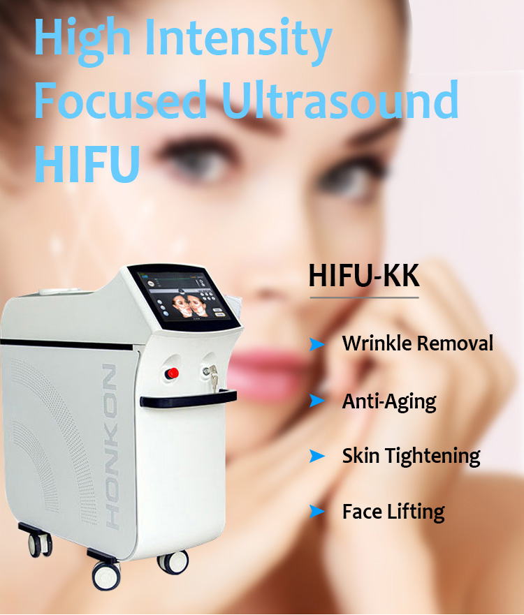 HIFU-KK Vertical HIFU Face Lift Skin Tightening Wrinkle Removal Beauty Salon Equipment