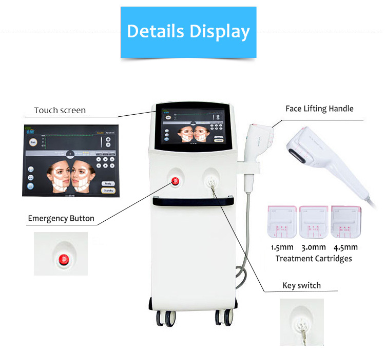 HIFU-KK Vertical HIFU Face Lift Skin Tightening Wrinkle Removal Beauty Salon Equipment