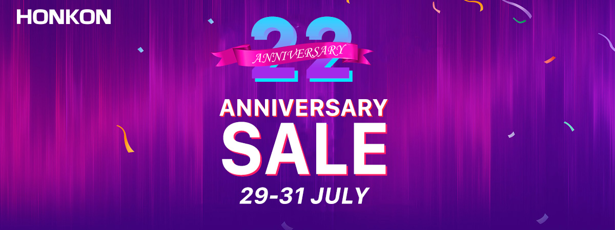 Big News! HONKON 22 Years Anniversary Sale