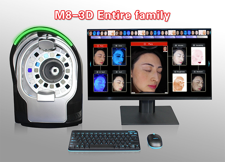 M8-3D Magic Mirror System Դեմքի մաշկի անալիզատոր