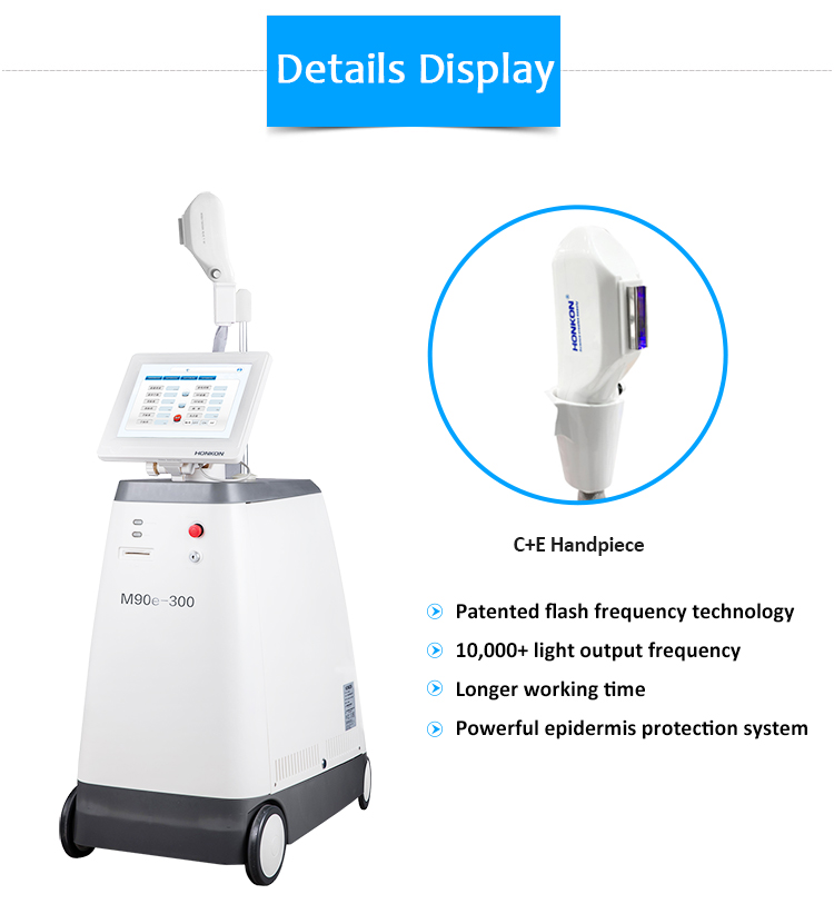 Máquina de depilación permanente M90E-300 IPL/E-light