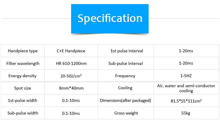 M90E-300 IPL/ E-light Permanent Hair Removal Machine