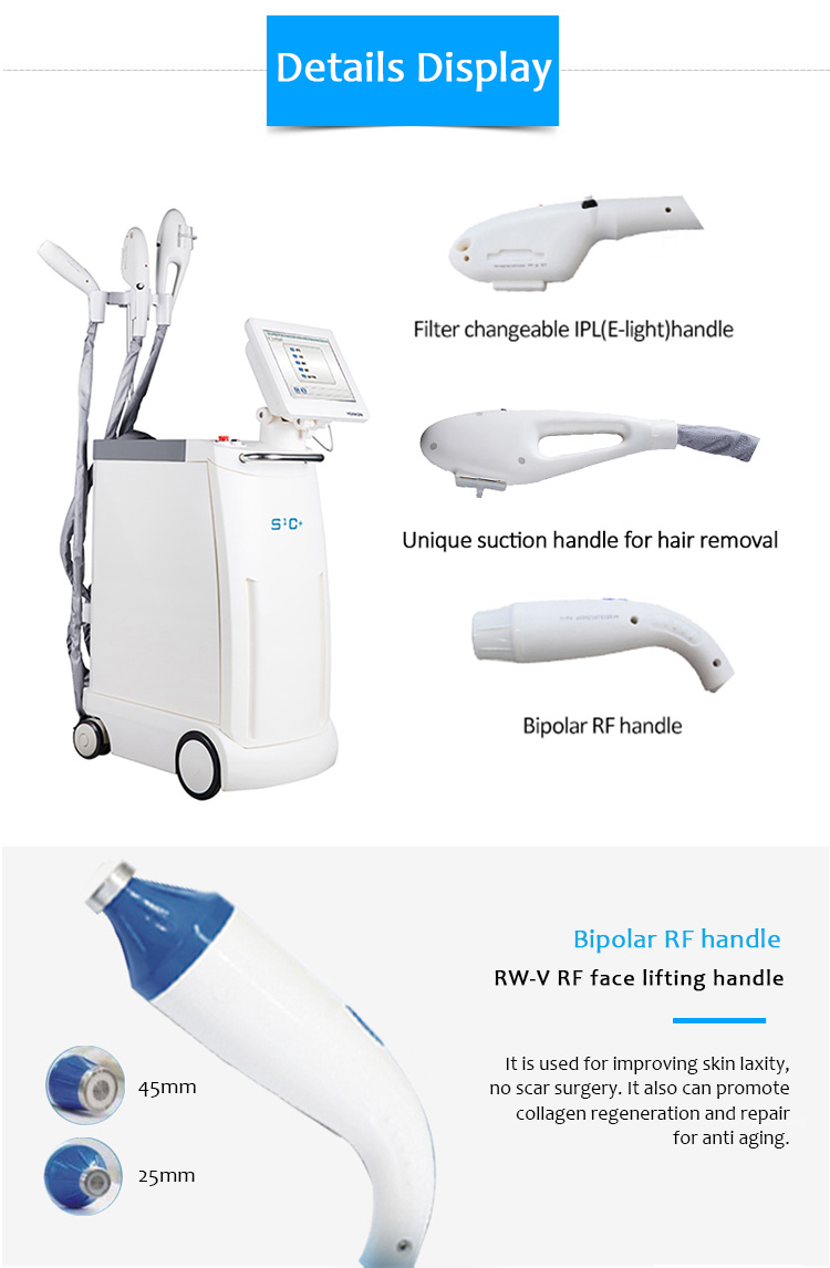 S1C+ IPL Hair Removal And Skin Tightening Of Multifunction Beauty Machine