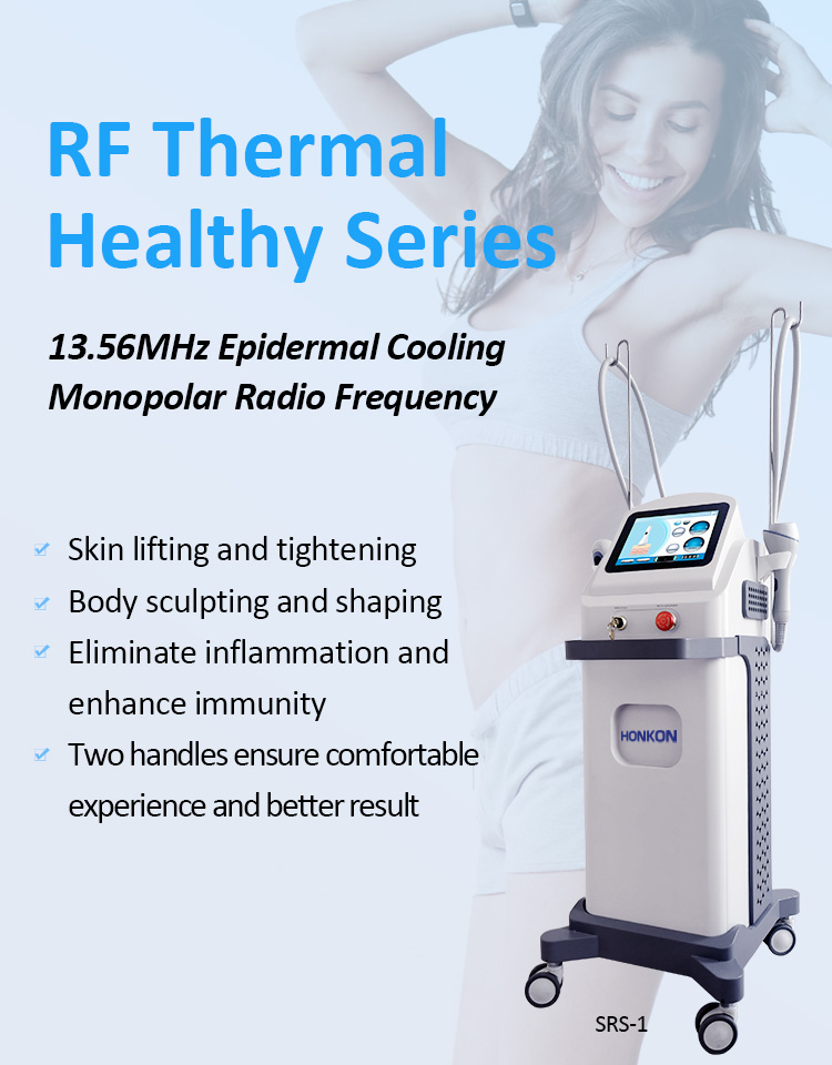 SRS-1 13.56Mhz Epidermal Soyuducu Monopolar RF Dərini Qaldıran və Daraldan Gözəllik Maşını