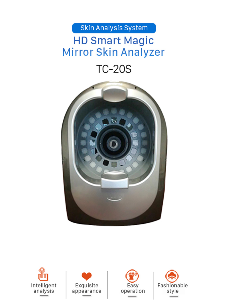 TC20s Six-Spectrum Facial Magic Mirror Skin Care Analyzer Analyze Facial Skin Conditions