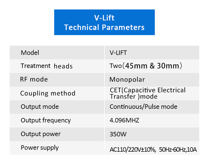 Máquina de eliminación de arrugas y estiramiento de la piel V-LIFT