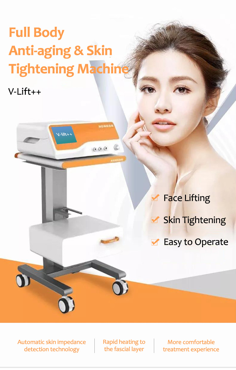 Máquina de rejuvenecimiento facial y cutáneo, Productos, Estiramiento y estiramiento de la piel por radiofrecuencia, Máquina de estiramiento de la piel, V-LIFT++