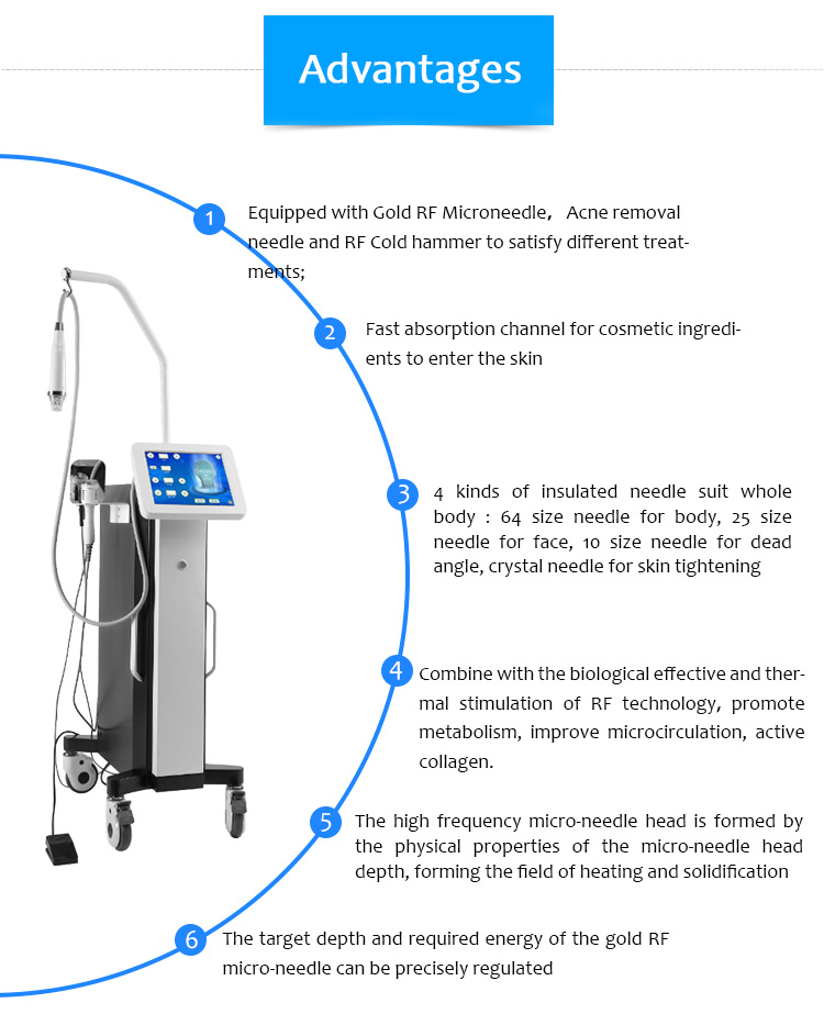 Máquina de belleza con microagujas antienvejecimiento para eliminación de acné y cicatrices WZ02 PRO