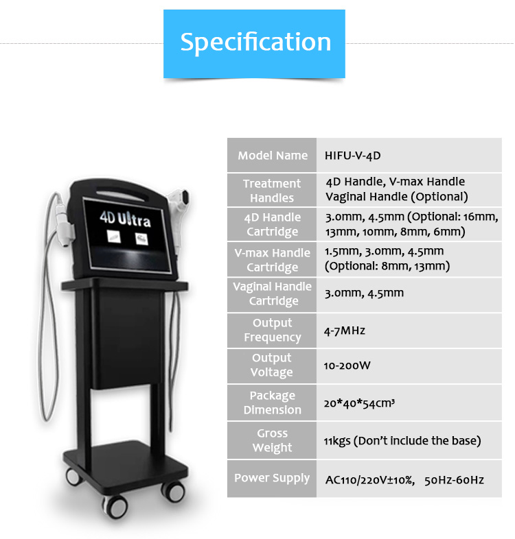 Аппарат для похудения тела, Аппарат для подтяжки лица, HIFU Подтяжка лица и подтяжка влагалища, Аппарат HIFU, Аппарат для подтяжки кожи, Аппарат для подтяжки влагалища, 4D Hifu