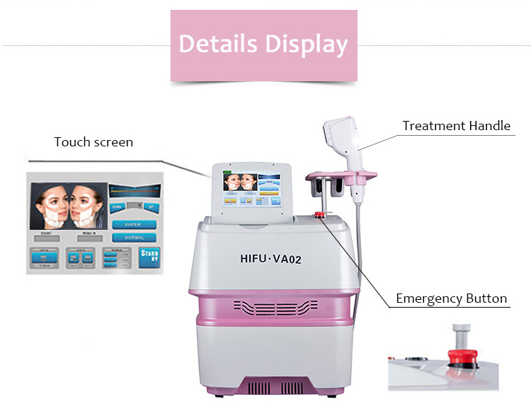 HIFU VA02 Skin Tightening Anti Aging Pretgrumbu HIFU Machine