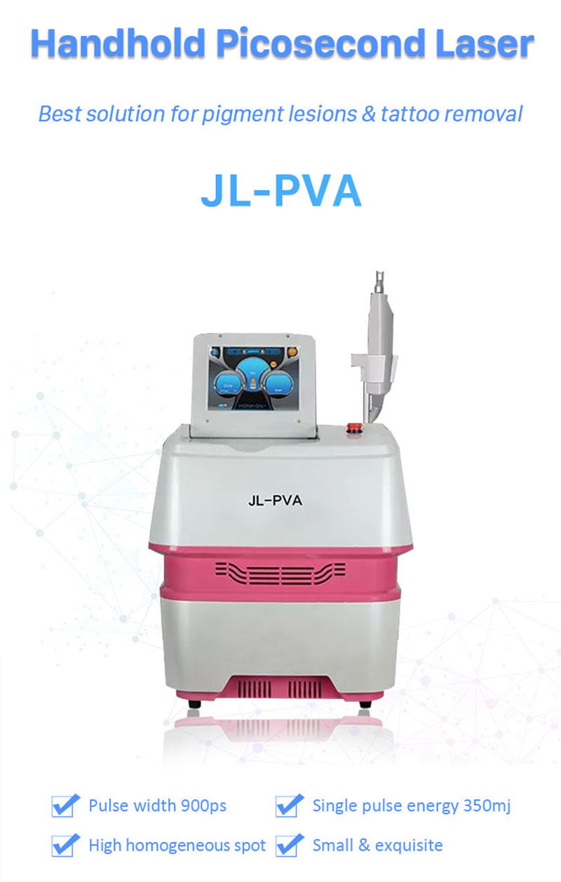 JL-PVA Picolaser/Picosecond լազերային պիգմենտային վնասվածքների և դաջվածքների հեռացման/տարիքային բծերի քլոազմայի պեպենների հեռացման/մաշկի երիտասարդացման մեքենա