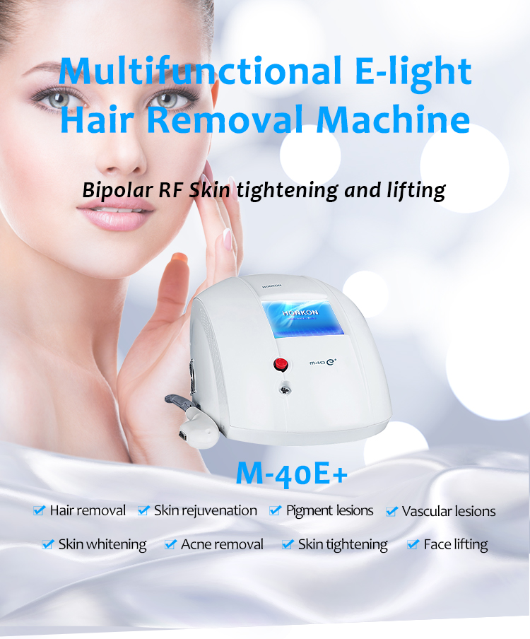 M40e+ Portativ IPL/E-Light Epilyasiya Dərini Cavanlaşdıran Bipolyar RF Dəri Dartma və Lifting