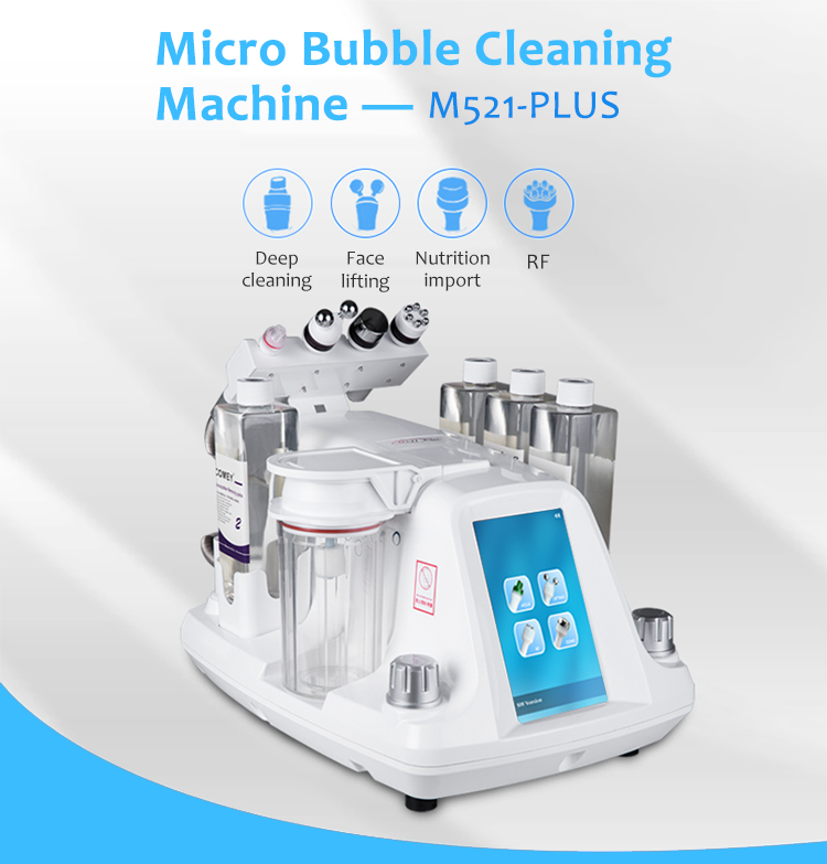 M521plus Facial Hydra Water Dermabrasion Micro Bubbles Machine for Deep Cleaning and Skin Rejuvenation