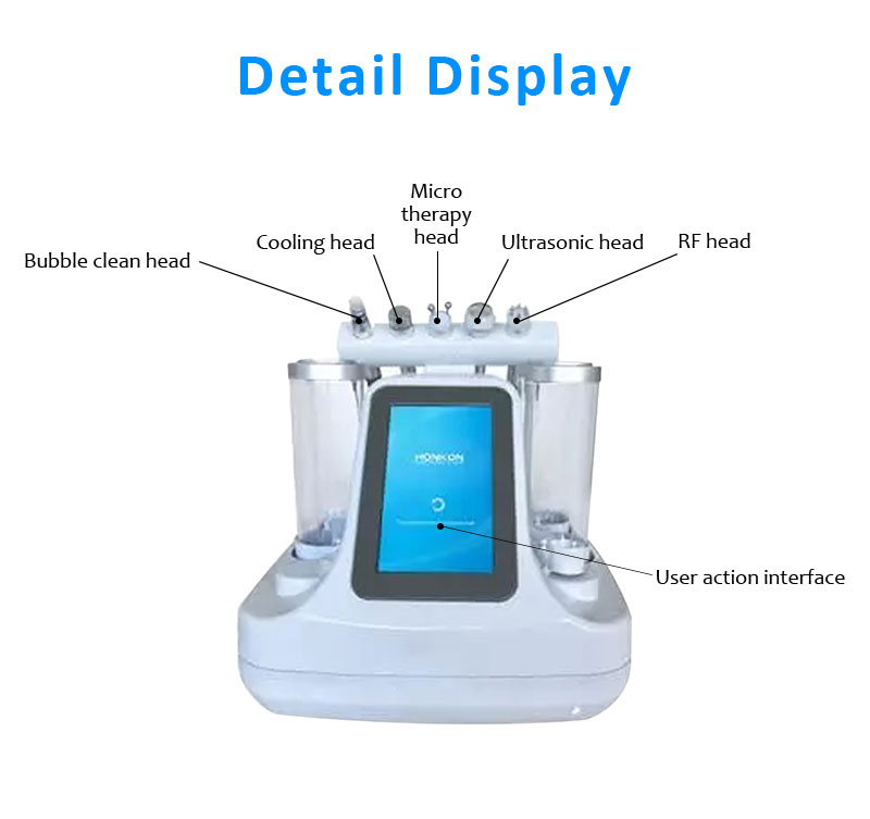 5 viename daugiafunkcinis odos šveitimo mikro burbuliukų aparatas, skirtas odos balinimui ir giliam valymui Hydra veido odos priežiūrai