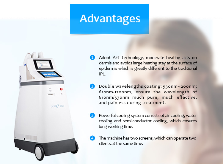 M90eplus IPL/E-Light Hair Removal Skin Rejuvenation RF Skin Tightening Tattoo Removal Machine