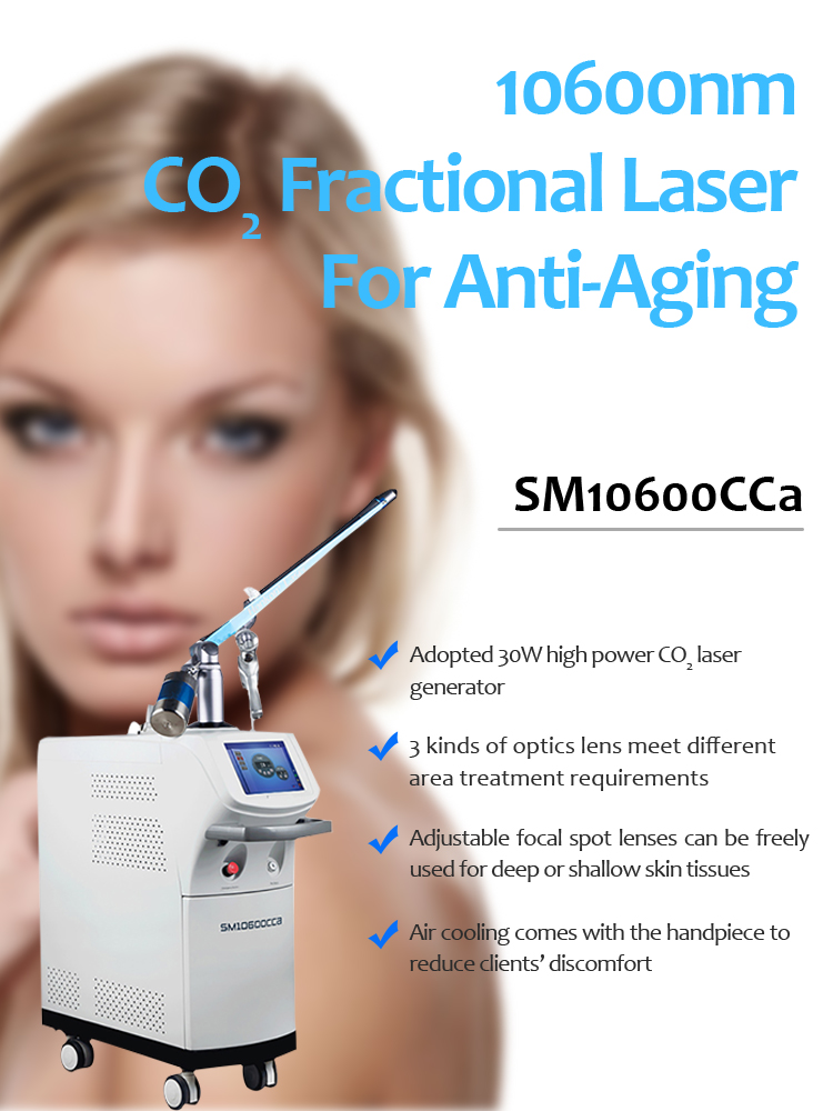 SM10600AL-30b Cost-Effective 10600nm CO2 Fractional Laser Vaginal Tightening Skin Resurfacing And Stretch Marks Removal