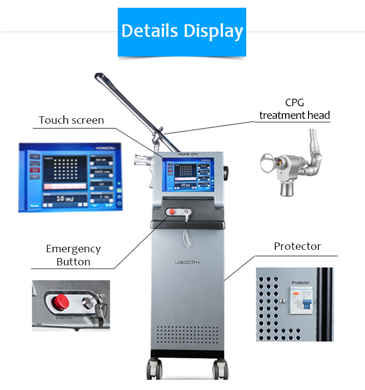 SM10600ZHa CO2 фракц лазер сунгах тэмдэг/сорви арилгах, арьс нөхөн сэргээх машин