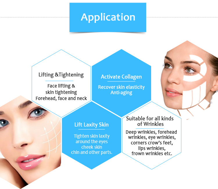 Ulove01-plus HIFU Estiramiento facial Estiramiento de la piel Eliminación de arrugas Equipo de salón de belleza para delgazar cuerpo