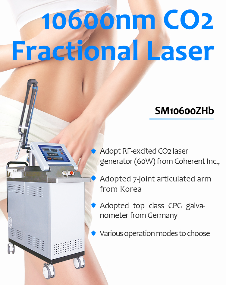 SM10600ZHb Máquina de belleza para eliminación de cicatrices antienvejecimiento, rejuvenecimiento de la piel y estiramiento vaginal